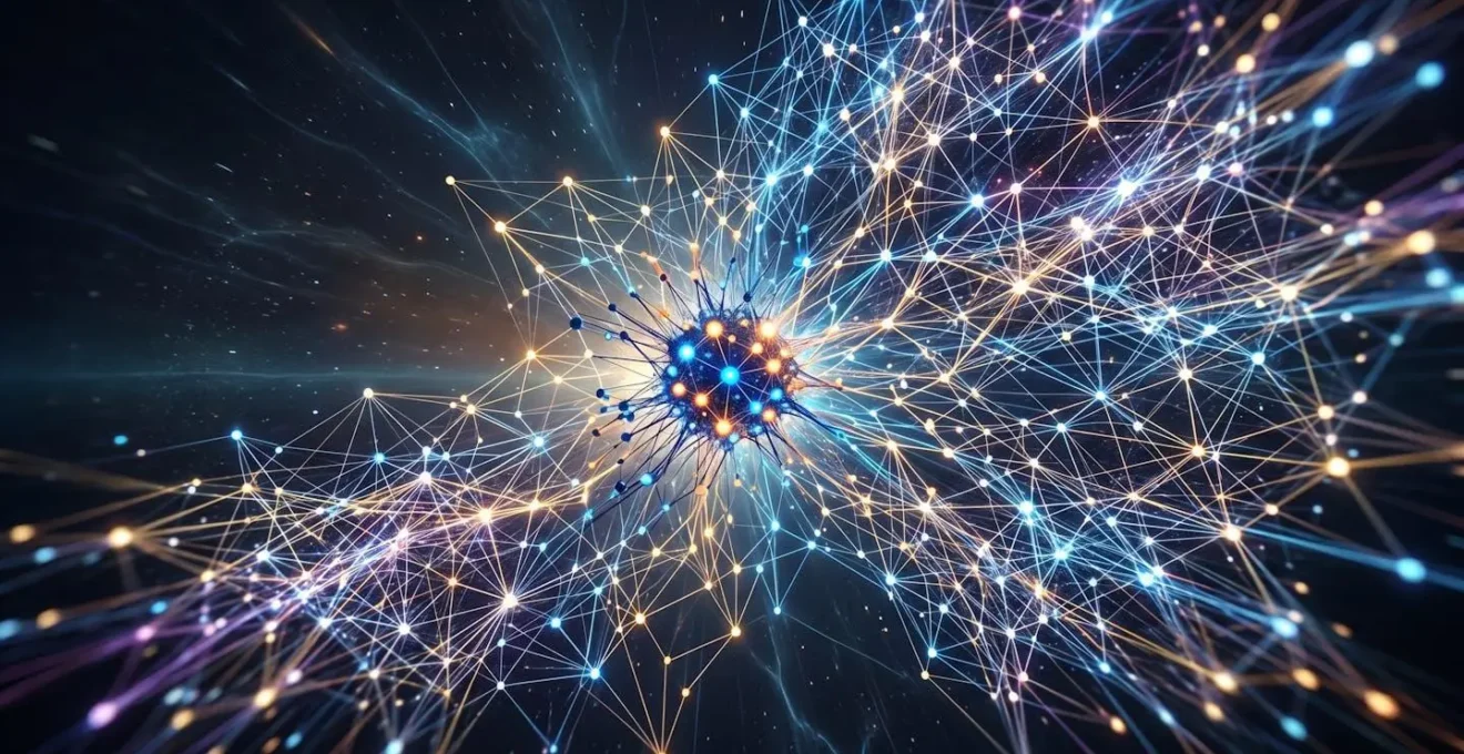 Visualisation abstraite de la croissance exponentielle d'un réseau professionnel par l'interconnexion
